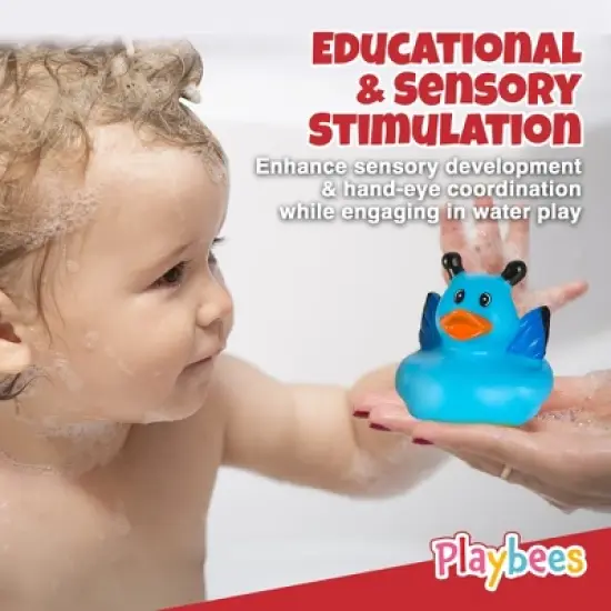 Playbees Rubber Ducks in Bulk 100 Pack Assortment Duckies image {4}