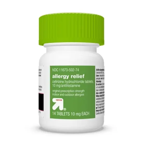Cetirizine Hydrochloride Allergy Relief Tablets - up&up&trade; image {3}