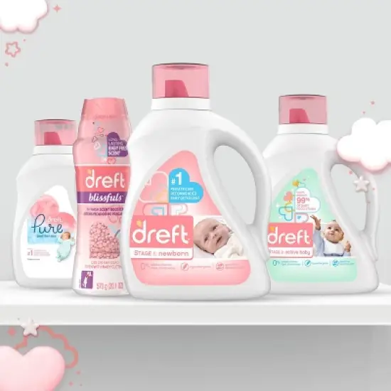 Dreft Newborn Liquid Laundry Detergent - 65 fl oz image {8}