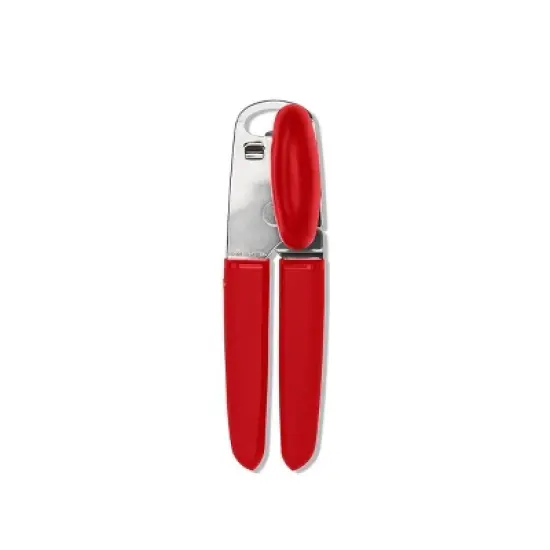OXO Stainless Steel Soft Handle Can Opener Red: Manual Kitchen Tool, Hand Wash, Freestanding, Lifetime Warranty image {3}