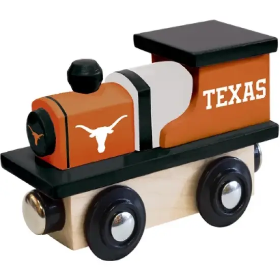 MasterPieces Officially Licensed NCAA Texas Longhorns Wooden Toy Train Engine For Kids image {1}