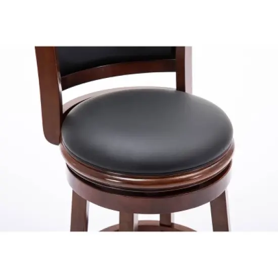 24" Augusta Swivel Counter Height Barstool Hardwood - Boraam image {7}
