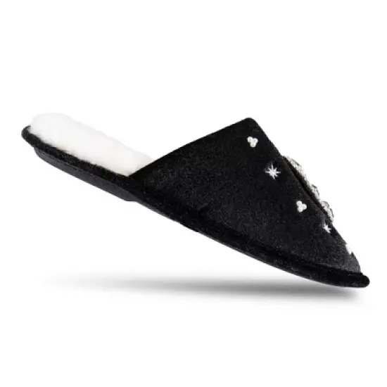 Jessica Simpson Women's Velour Slip-On Moon & Star Embellished Slipper image {4}
