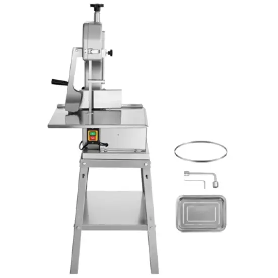 VEVOR Electric Meat Saw, 1800W Stainless Vertical Cutter, 19.1"x15" Workbench, 7.09" Cutting Thickness, Includes 5 Blades image {8}