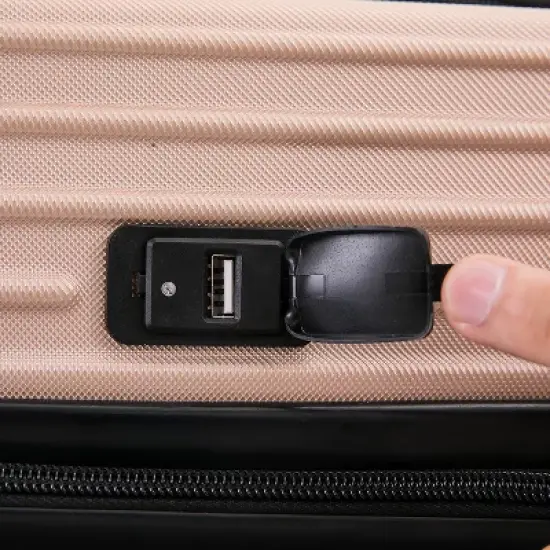 DUKAP Tour Lightweight 3pc Hardside Luggage Set image {12}