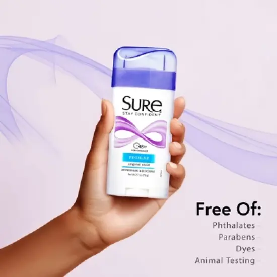Sure Anti Perspirant Solid Regular Scent 2.7Oz image {2}