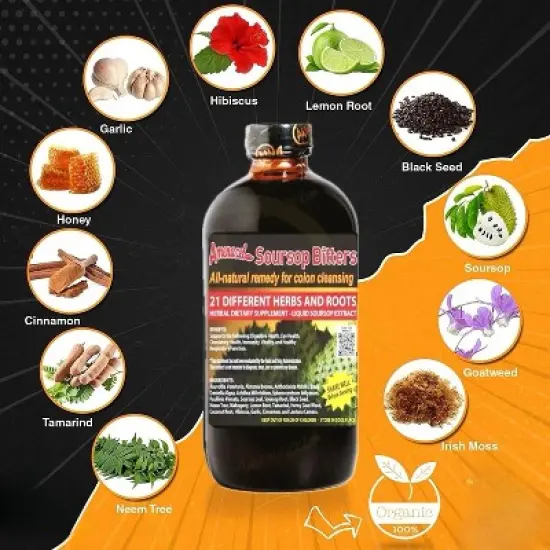 Amenazel Organic Soursop Bitters, 16 fl oz image {2}