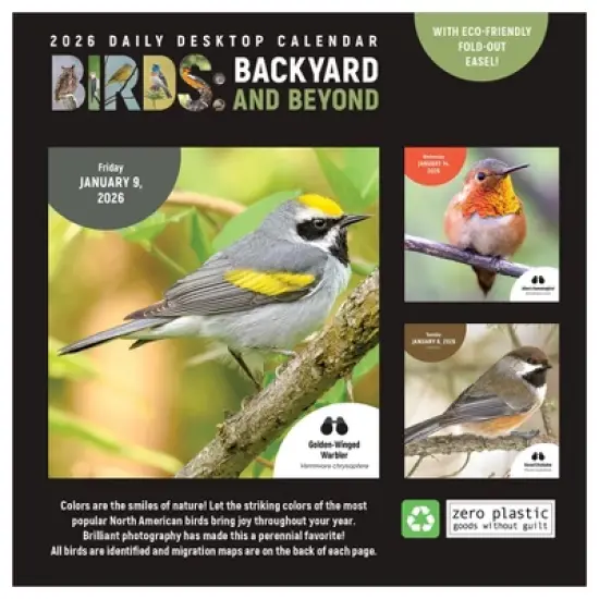 TF Publishing 8.75"x5.5" 2026 Birds Backyard and Beyond Daily Desktop Calendar image {5}