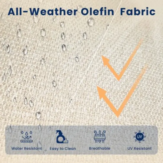 Buenhomino 3-Piece Outdoor Wicker Patio Set, 2 Lounge Chairs & Side Table with Driftwood Rattan & Weather-Resistant Cushions image {4}