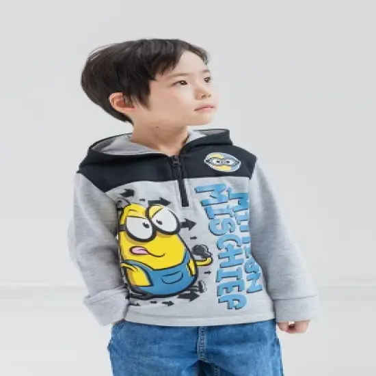 Despicable Me Minions Fleece Half Zip Hoodie Toddler image {4}