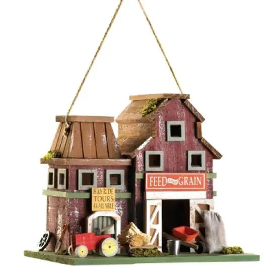 Zingz Home Rustic Farmstead Birdhouse 10.25x7x8.5" image {5}