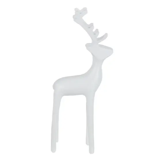 Northlight Solid Petite Reindeer Christmas Decoration - 8.25" - White image {4}
