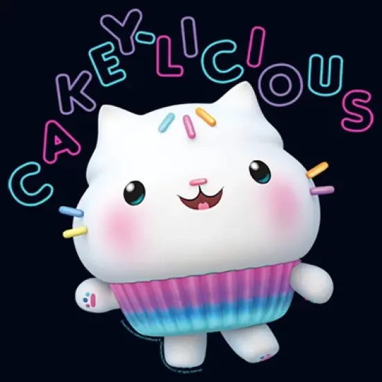 Girl's Gabby's Dollhouse Cakey-Licious Cat T-Shirt image {1}
