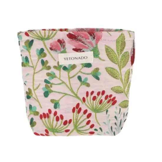 Unique Bargains Portable Galsang Flower Makeup Bag 1 Pc image {7}