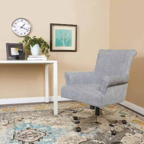 Megan Office Chair with Gray Wash Wood - OSP Home Furnishings image {6}