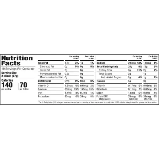 Sara Lee Whole Grain Soft White Bread - 20oz image {2}