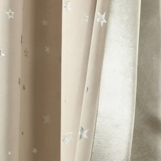 Set of 2 Star Blackout Window Curtain Panels - Lush D&eacute;cor image {4}