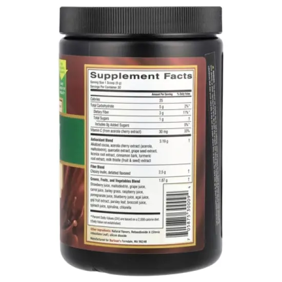 Barlean's Greens&trade;, Chocolate Silk, 9.52 oz (270 g) image {1}