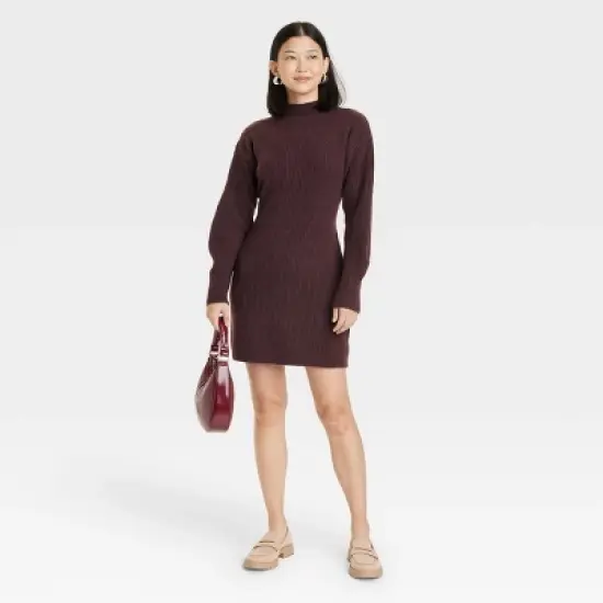 Women's Long Sleeve Sweater Dress - A New Day&trade; image {2}
