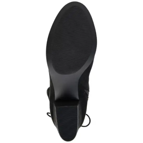 Journee Collection Womens Leeda Tru Comfort Foam Block Heel Knee High Boots image {4}