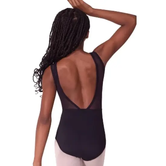 Capezio Girl's Soft Elegance Asymmetrical Boat Neck Leotard - Tween image {2}