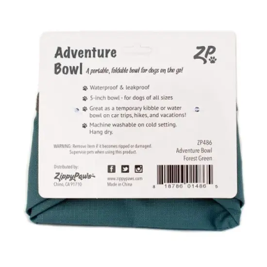 ZippyPaws ZP486 Bowl, Forest Green image {8}