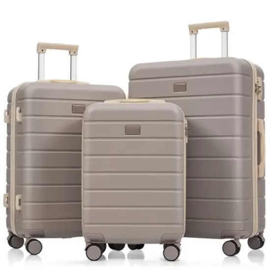 KTMBDW 3-Piece Set (20", 24", 28"), Hardshell Suitcases With Wheels, With Scratch-Resistant Surface, Four Multi-directional Wheels image {12}