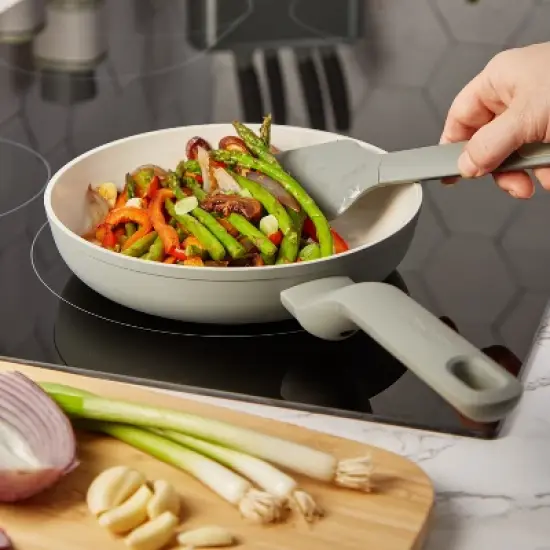 BergHOFF Balance 11Pc Nonstick Ceramic Cookware Set With Glass Lid, Recycled Aluminum image {3}