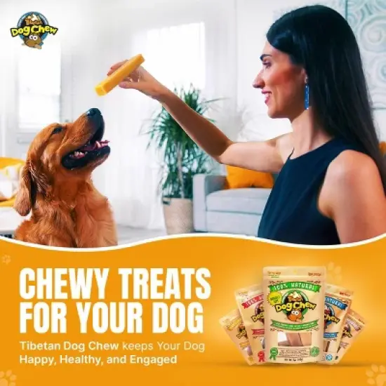 Tibetan Dog Chew Yak Cheese Dog Chew - Medium 2 Sticks image {8}