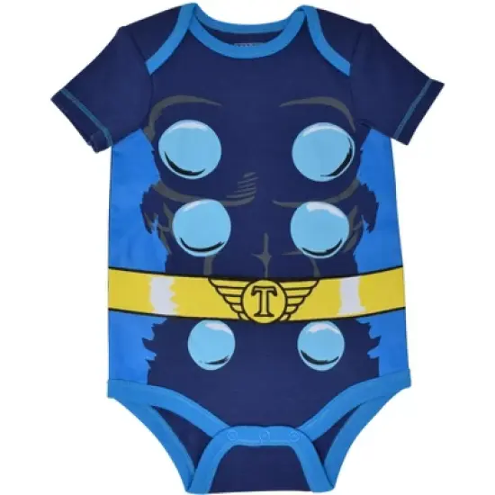 Marvel Avengers Baby Boys 5 Pack Short-Sleeve Bodysuits  image {5}