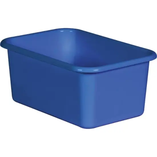 Teacher Created Resources&reg; Blue Small Plastic Storage Bin, Pack of 6 image {1}