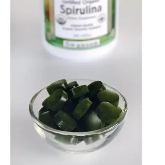 Swanson Herbal Supplements Certified Organic Spirulina 500 mg Tablet 180ct image {1}