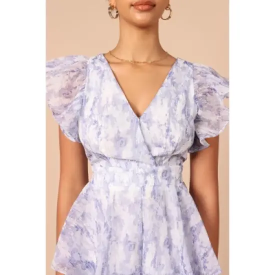 Petal and Pup Womens Rosalita Frill Sleeve Romper image {2}
