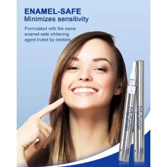 MySmile Teeth Whitening Pen Kit 14 Treatments - 2Pcs Non-Sensitive Teeth Whitening Gel Pen image {3}