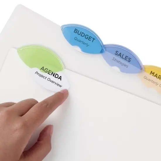 Avery&reg; Insertable Style Edge&trade; Plastic Dividers, 5-Tab Set, Multicolor, 6 Sets image {8}