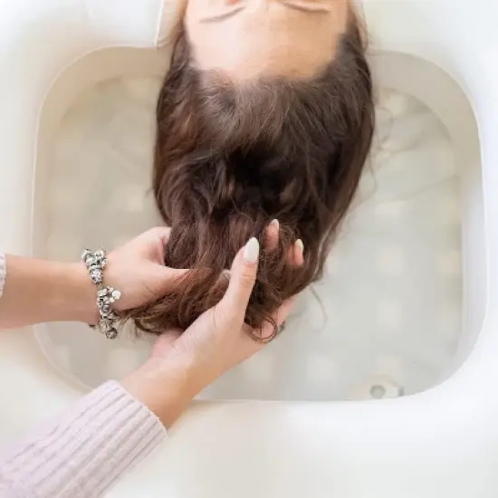 DMI Inflatable Hair Washing Basin for Bedridden Disabled, Injured, Elderly, Kids | Portable Hair Washing Station Portable Shampoo Bowls for Home image {3}