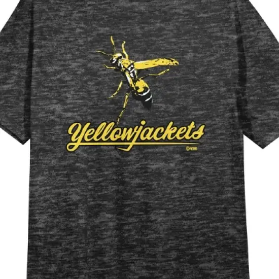 Yellowjackets Bee Logo Crew Neck Short Sleeve Charcoal Heather Women's Night Shirt image {1}
