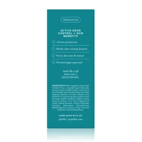Billie AHA Gel Deodorant Botanic Air - 1.7 fl oz image {1}