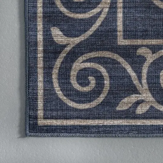 nuLOOM Chara Traditional Vines Machines Washable Indoor/Outdoor Patio Area Rug image {4}