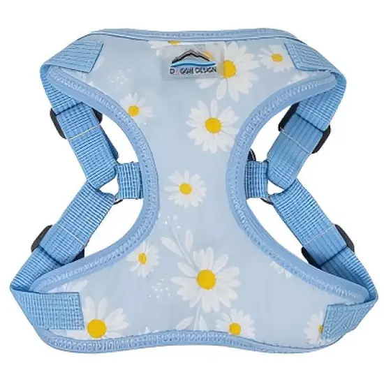 Doggie Design Wrap and Snap Choke Free Dog Harness by Doggie Design - Blue Daisy image {5}