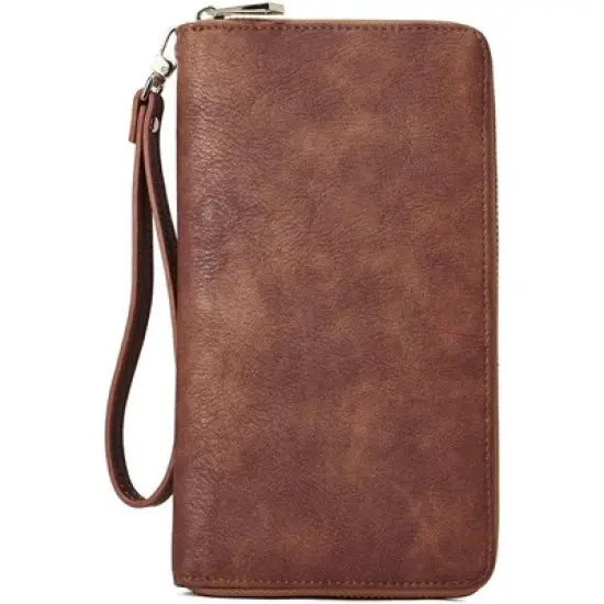 CLUCI Womens Wallet RFID Bifold Wristlet Large image {3}
