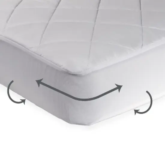 Sealy Cool Comfort Waterproof Crib & Toddler Mattress Pad image {1}