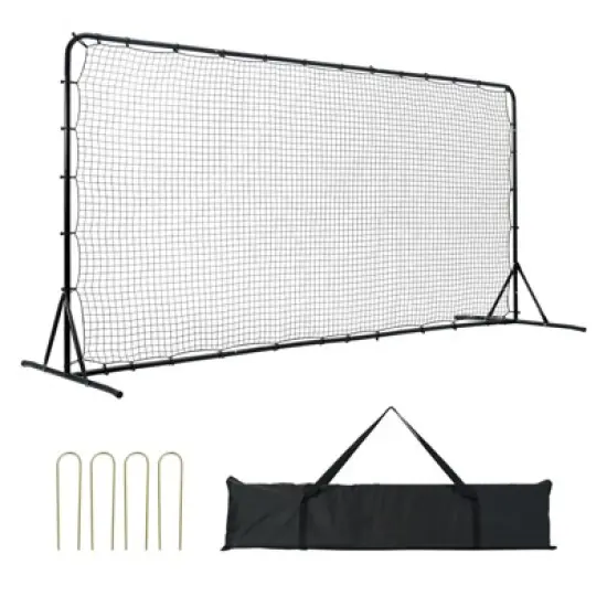 VEVOR Soccer Rebounder Net,12x6FT Iron Soccer Training Equipment,Sports Football Training Gift with Portable Bag,Volleyball Rebounder Wall Perfect image {8}