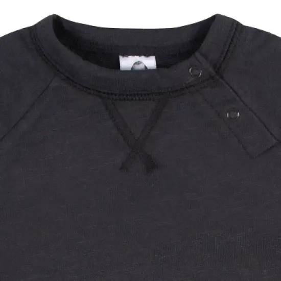 Gerber Baby Boys' Raglan Sleeve Romper, 2-pack image {7}