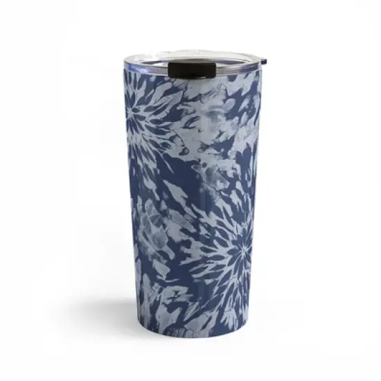 Emanuela Carratoni Blue Tie Dye 20 oz Stainless Steel Travel Mug - Deny Designs image {4}