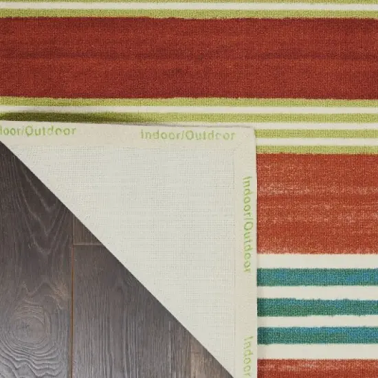 Waverly Sun N Shade SND71 Green/Teal Indoor/Outdoor Area Rug image {2}