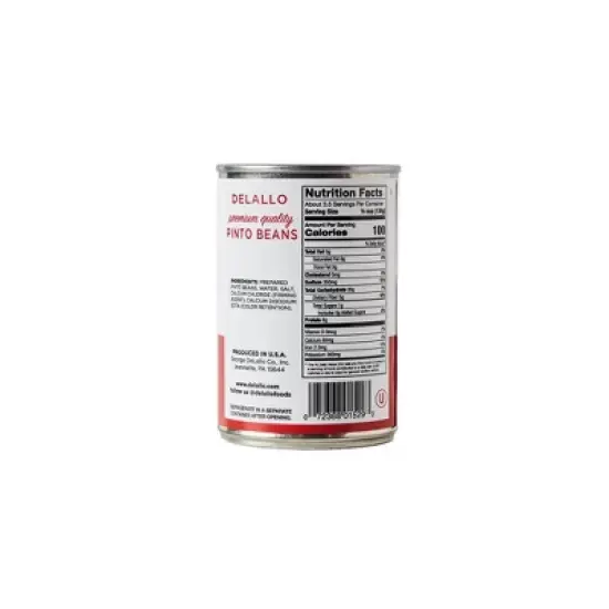 DeLallo Pinto Beans, 15.5 oz Can, (6 Pack) image {1}