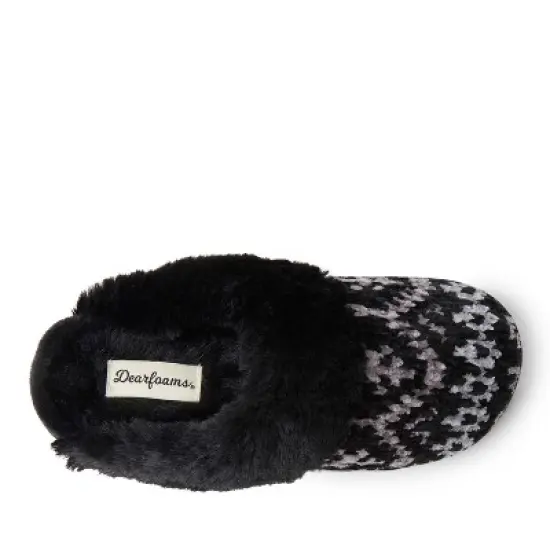 Dearfoams Women's Allison Chenille Fairisle Scuff Slipper image {4}