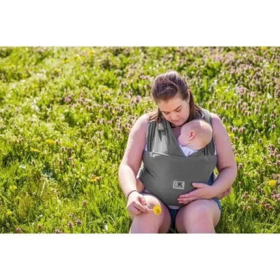 Baby K'tan Breeze Baby Wrap Carrier - Pre Wrapped Breathable Cotton Mesh Baby Sling Newborn - Infant to Toddler (see sizing chart) image {12}