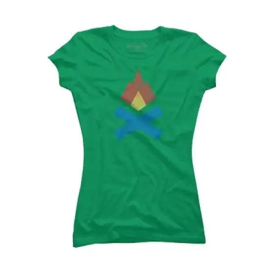 Junior's Design By Humans Campfire By elcorette T-Shirt image {10}
